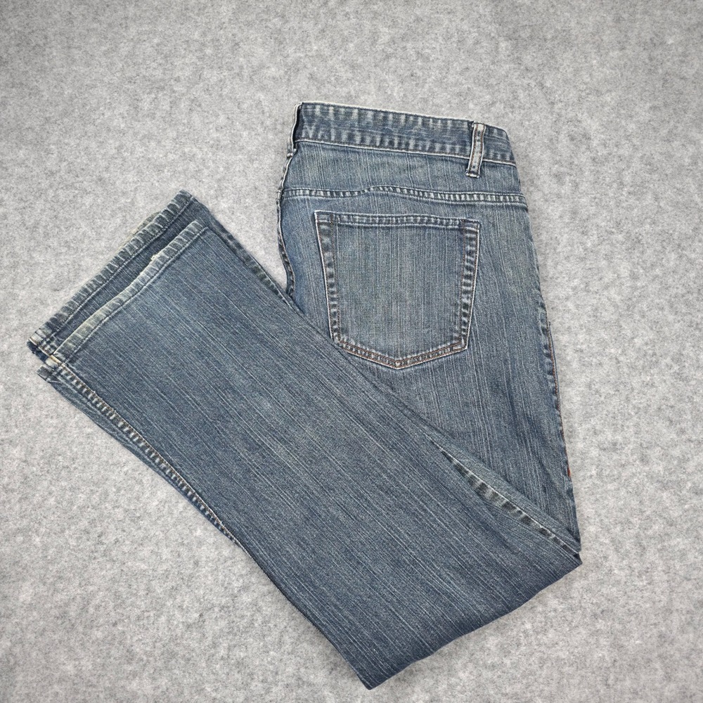 Lip Service Anthem Blue Stretch Jeans Mens 38x32 Skull Button Fly Bootcut Goth